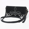 ADBGA686 American Darling Boot Stitched Suede Genuine Leather Small Cross body Bag