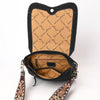 ADBGA687 American Darling Boot Stitched Suede Leather Hand Tooled Cross body Bag