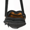 ADBGA688 American Darling Heart Shaped Black Suede Leather Canteen Bag