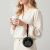 ADBGA689 American Darling Heart Shaped Black Genuine Suede Leather Canteen Bag