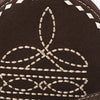 ADBGA689 American Darling Heart Shaped Black Genuine Suede Leather Canteen Bag