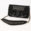 ADBGA692 Western Clutch Crossbody Bag with Cream Embroidery & Chain Strap
