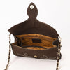 ADBGA692 American Darling Boot Stitched Genuine Suede Leather Small Cross body Bag