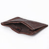 ADCCM108B Brown Leather Vertical ID Card Holder - Sleek & Functional