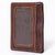 ADCCM108B Brown Leather Vertical ID Card Holder - Sleek & Functional