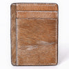 ADCCM109 Hair-On Cowhide Vertical ID Card Holder - Western Style