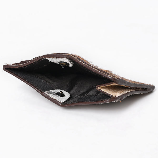 ADCCM109 Hair-On Cowhide Vertical ID Card Holder - Western Style