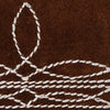 ADBGM529 Genuine suede Western Bifold Wallet - Embroidered Leather Mens Cowboy Wallet