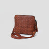 SWM116 Bronzello - Woven Leather Cross Body