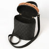 ADBGA698 American Darling Hand Tooled Floral Quilted Leather Jewelry case