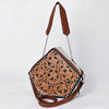 ADBGA701 American Darling Hand Tooled Hair-On Cowhide Genuine Leather Cross body Bag