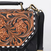 ADBGA703 American Darling Hand Tooled Quilted Genuine Leather Cross body Bag