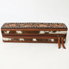 ADBGA706 American Darling Hand Tooled Floral Carved Cowhide Hair Accessories Bag