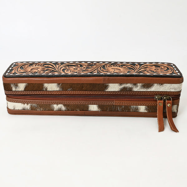ADBGA706 American Darling Hand Tooled Floral Carved Cowhide Hair Accessories Bag