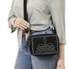 ADBGA710 American Darling Buck Stitched Genuine Suede Leather Western Camera Bag