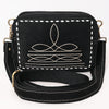 ADBGA710 American Darling Buck Stitched Genuine Suede Leather Western Camera Bag