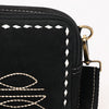 ADBGA710 American Darling Buck Stitched Genuine Suede Leather Western Camera Bag