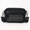 ADBGA710 American Darling Buck Stitched Genuine Suede Leather Western Camera Bag