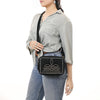 ADBGA710 American Darling Buck Stitched Genuine Suede Leather Western Camera Bag