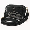 ADBGA710 American Darling Buck Stitched Genuine Suede Leather Western Camera Bag