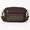 ADBGA710 American Darling Buck Stitched Genuine Suede Leather Western Camera Bag