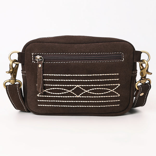 ADBGA710 American Darling Buck Stitched Genuine Suede Leather Western Camera Bag