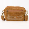 ADBGA710 American Darling Buck Stitched Genuine Suede Leather Western Camera Bag