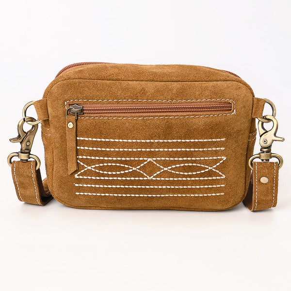 ADBGA710 American Darling Buck Stitched Genuine Suede Leather Western Camera Bag