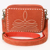 ADBGA710 American Darling Buck Stitched Genuine Suede Leather Western Camera Bag