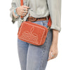 ADBGA710 American Darling Buck Stitched Genuine Suede Leather Western Camera Bag