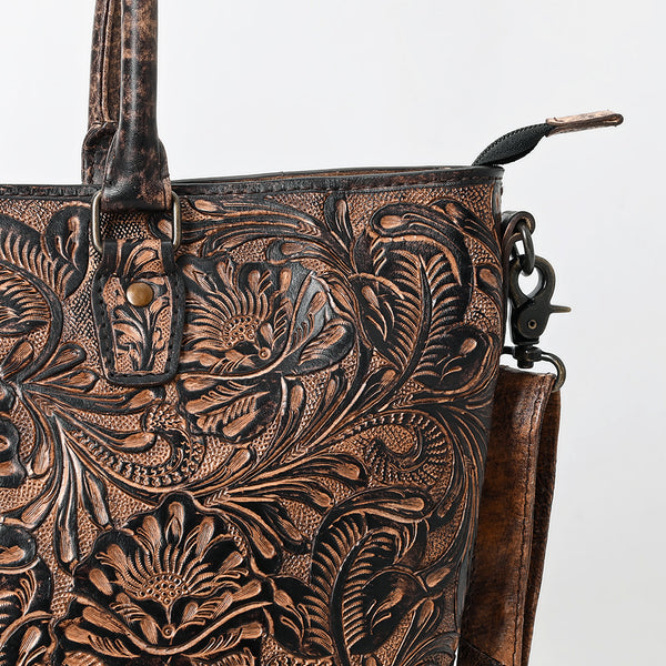 ADBG1519 American Darling Western Genuine Leather Tote Bag with Hand-Tooled Detailing | Premium Everyday Carry