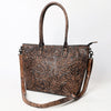 ADBG1519 American Darling Western Genuine Leather Tote Bag with Hand-Tooled Detailing | Premium Everyday Carry