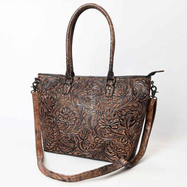 ADBG1519 American Darling Western Genuine Leather Tote Bag with Hand-Tooled Detailing | Premium Everyday Carry
