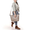 ADBG1519 American Darling Western Genuine Leather Tote Bag with Hand-Tooled Detailing | Premium Everyday Carry