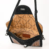 ADBG1641 American Darling Western Leather Small Cross Body Bag with Damascus Hand-Tooled Floral Accents