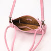 ADBGA645 Genuine suede Western Crossbody Bag with Contrast Stitching & Dual Strap Design