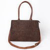 ADBG1644 American Darling Western Leather Damascus Tote Bag with Genuine Leather Handles and Spacious Interior