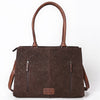ADBG1644 American Darling Western Leather Damascus Tote Bag with Genuine Leather Handles and Spacious Interior