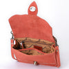ADBGA712 American Darling Hand Tooled Floral Carved Genuine Suede Leather Cross body Bag