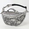 ADBGZ829 Hand-Tooled Leather Western Belt Bag - Floral Fanny Pack with Adjustable Strap