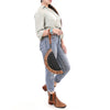ADBG1666 Western Genuine Leather Taco Bag with Hand-Tooled Detailing by American Darling