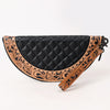 ADBG1666 Western Genuine Leather Taco Bag with Hand-Tooled Detailing by American Darling