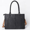 ADBG1671 American Darling Hand-Tooled Floral Western Leather Tote Bag - Quilted Shoulder Purse
