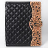 ADBG1676 American Darling Hand-Tooled Floral Leather Portfolio Bag - Quilted Western Organiser