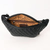 ADBG1680 American Darling Quilted Leather Fanny Pack | Tooled Floral Waist Bag