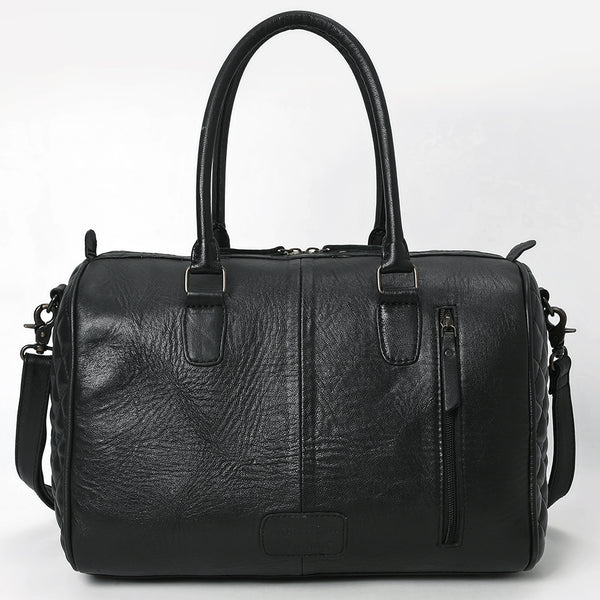 ADBG1681 American Darling Quilted Leather Speedy Bag | Hand-Tooled Floral Waist Bag