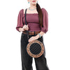 ADBG1684 American Darling Black Quilted Leather Canteen Bag | Hand-Tooled Floral Crossbody