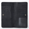 ADBG1687A American Darling Black Genuine Suede Clutch Bag | Western Boot Stitched Wallet