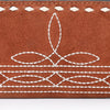 ADBG1687 American Darling Genuine Suede Clutch Bag | Western Boot Stitched Wallet