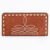ADBG1687 American Darling Genuine Suede Clutch Bag | Western Boot Stitched Wallet